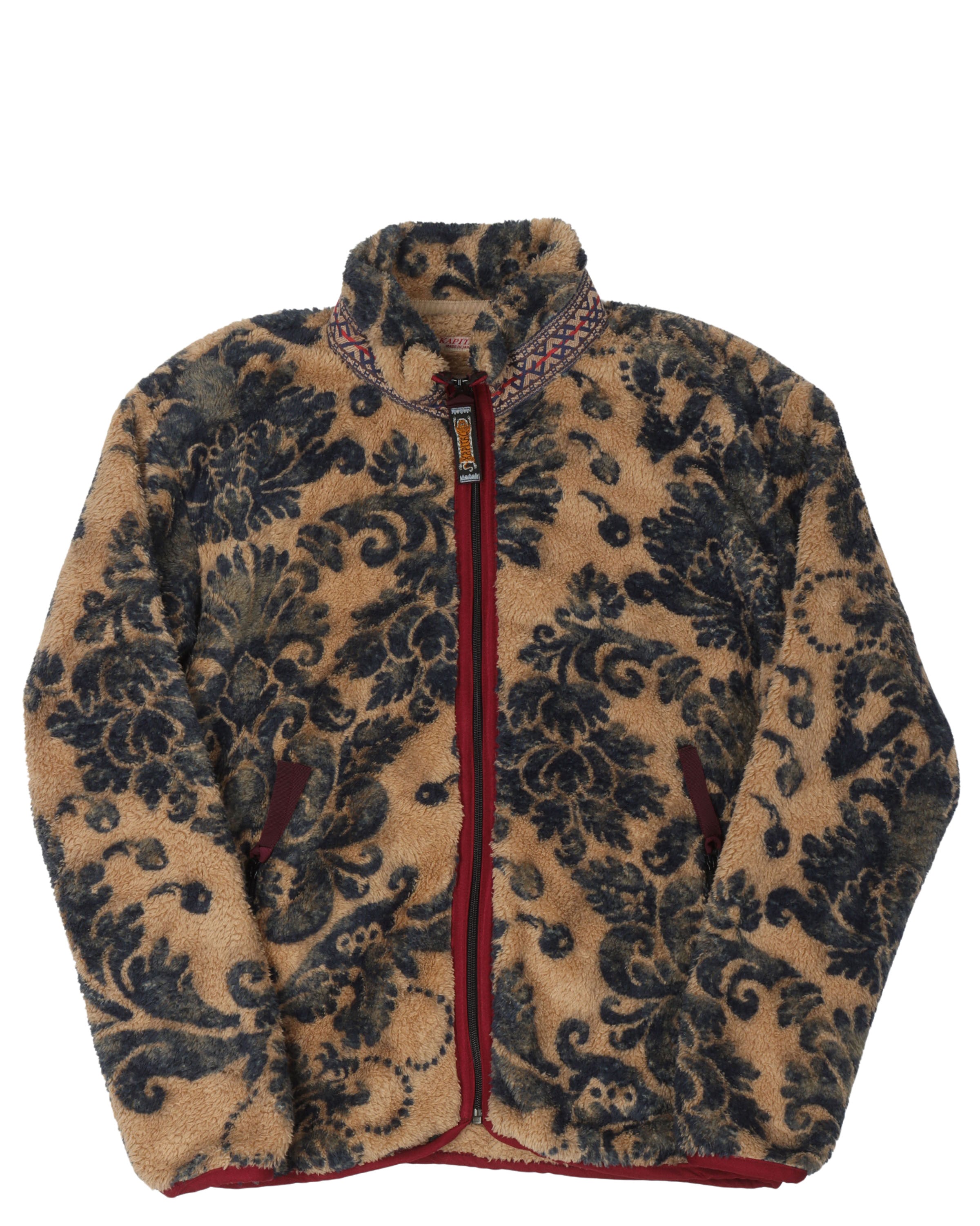 Damask Fleece Zip Jacket