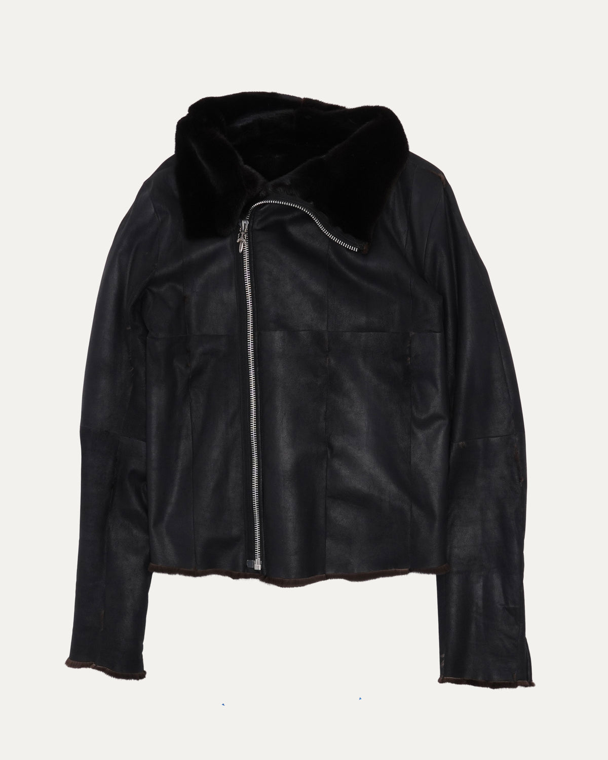 Rick Owens Mink Fur Lined Jacket