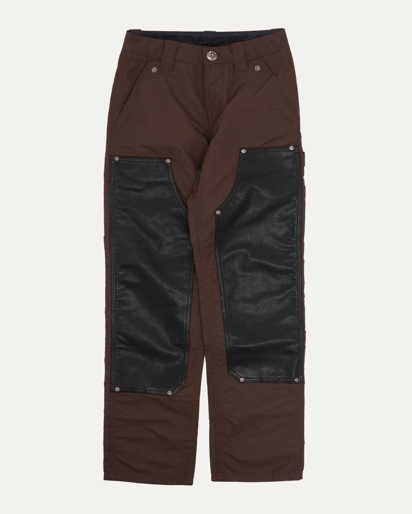 Nylon Leather Double Knee Carpenter Pants