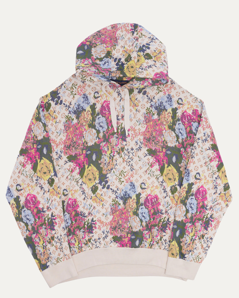 Floral Monogram Jacquard Hoodie