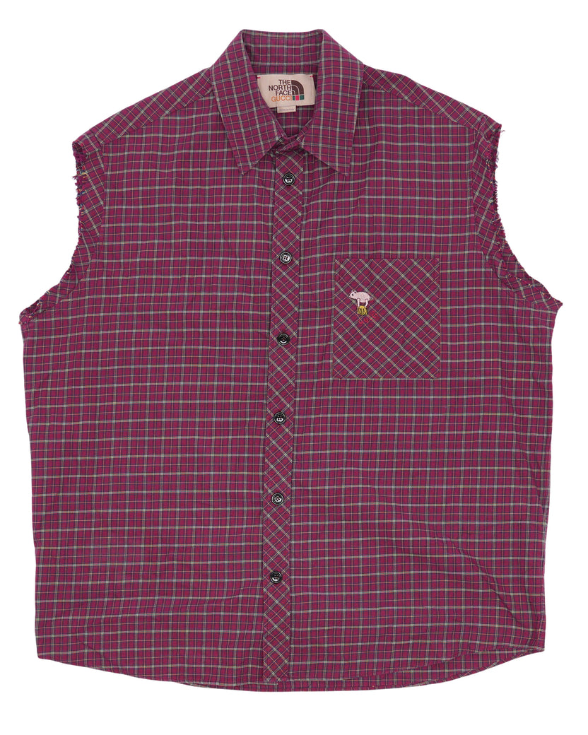 The North Face Plaid Sleeveless Shirt