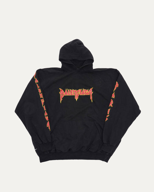 Oversized Metal Logo Hoodie
