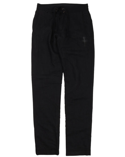 Drawstring Waist Denim Pants