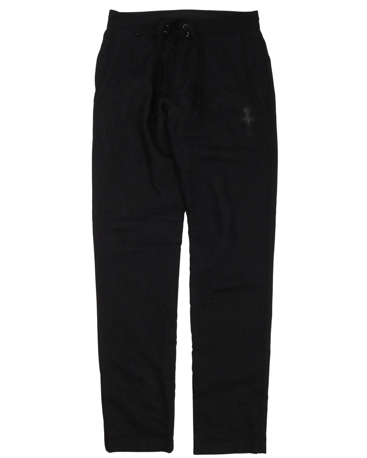 Drawstring Waist Denim Pants