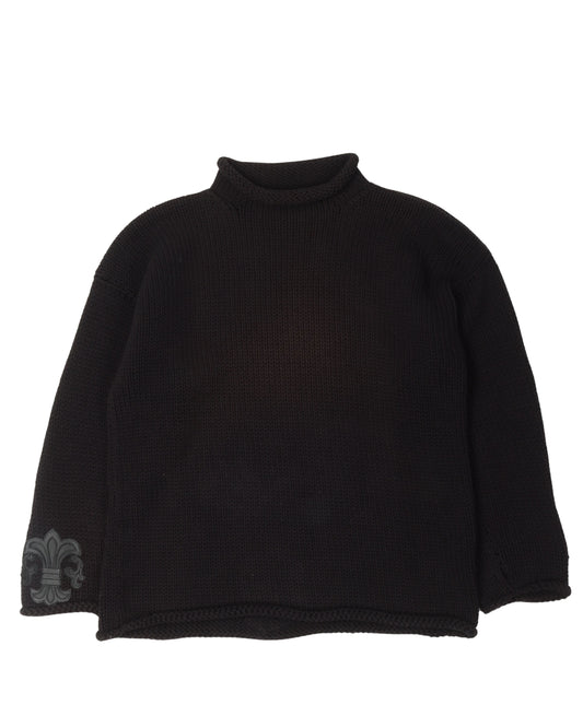Roll Neck Fleur Patch Gandhi Sweater