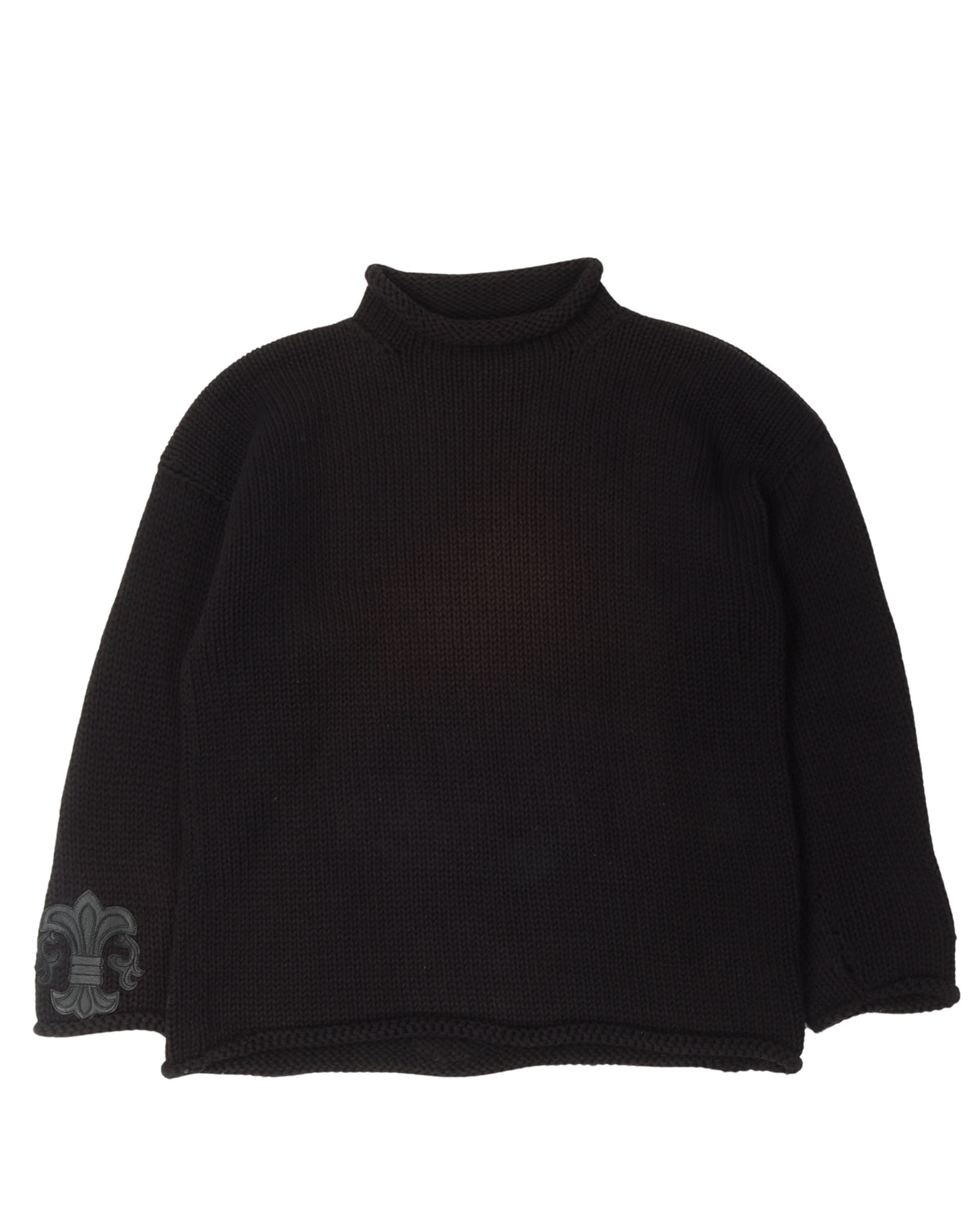 Roll Neck Fleur Patch Gandhi Sweater