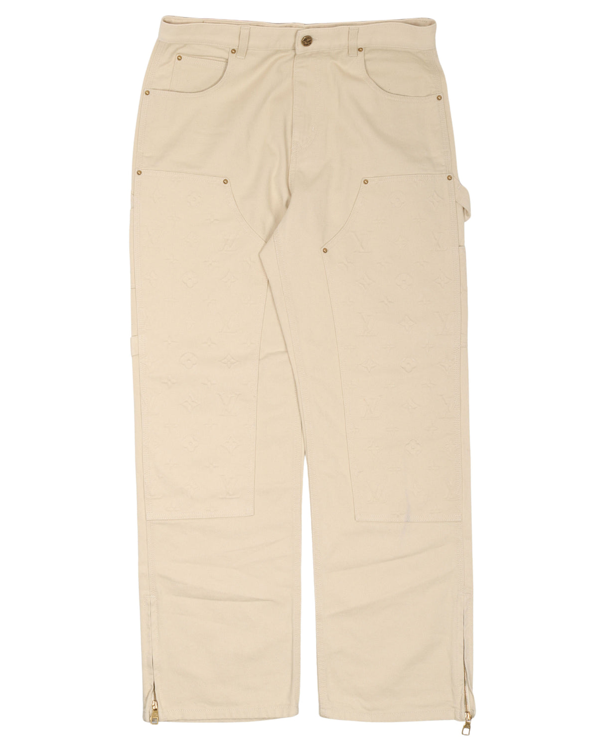 Tonal Monogram Carpenter Pants