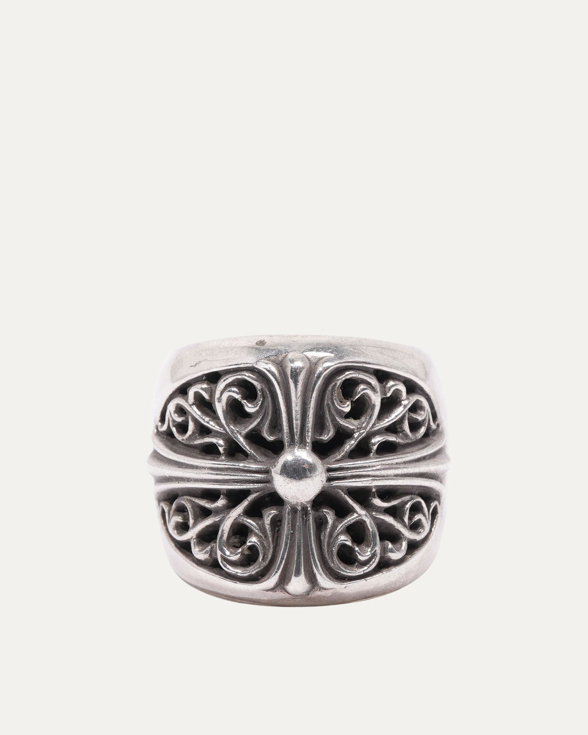 Oval Cross Ring
