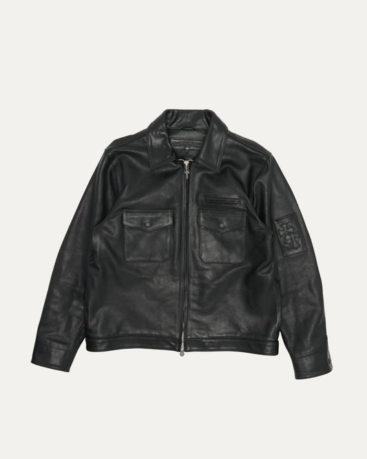 Leather Blouson Jacket