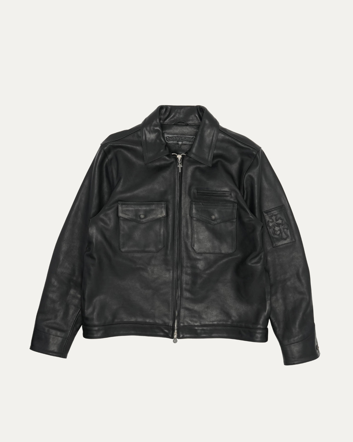 Leather Blouson Jacket