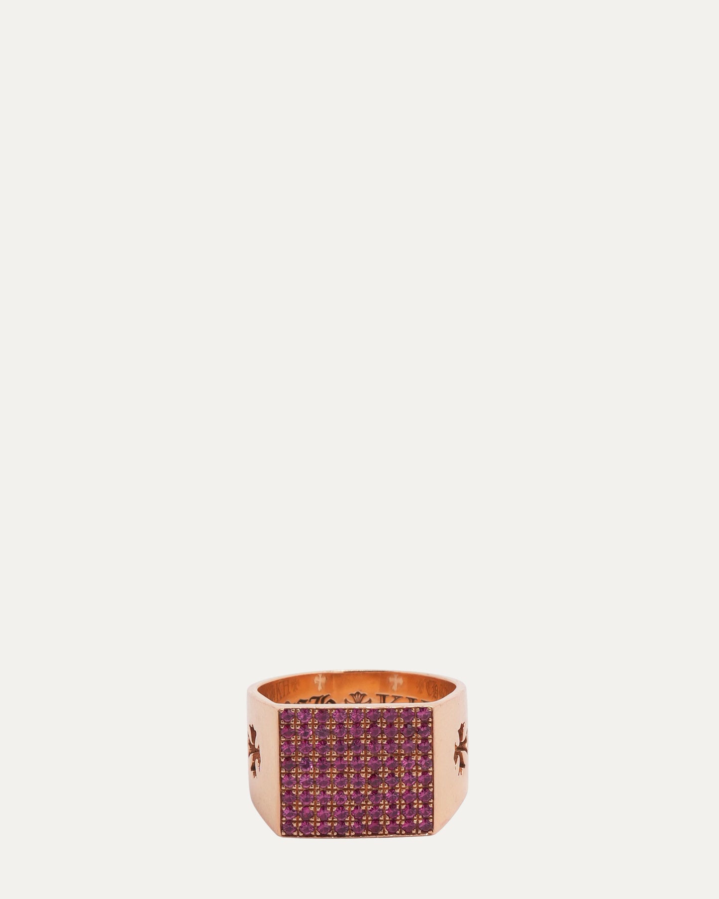 Gold & Ruby Cigar Band Ring