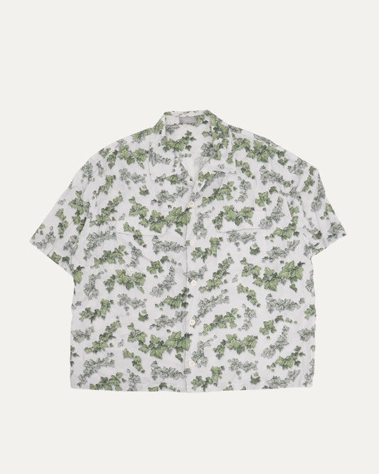 Amoako Boafo Oblique Leaf Short Sleeve Shirt