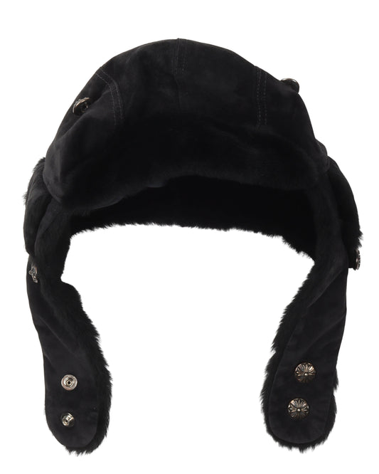 Suede Leather Trapper Hat
