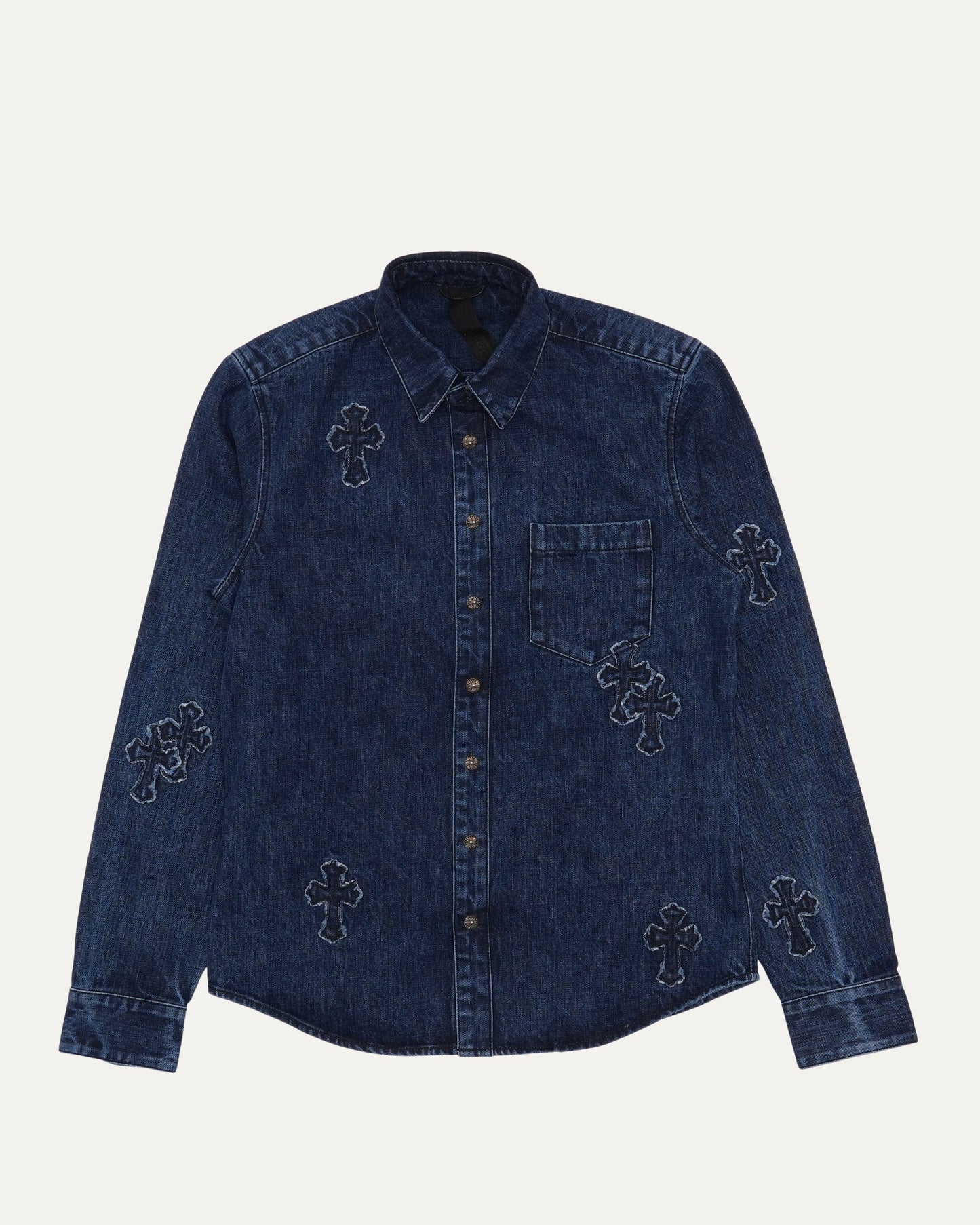 Denim Cross Patch Shirt