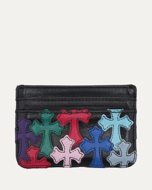 Multicolor Cross Patch Cardholder