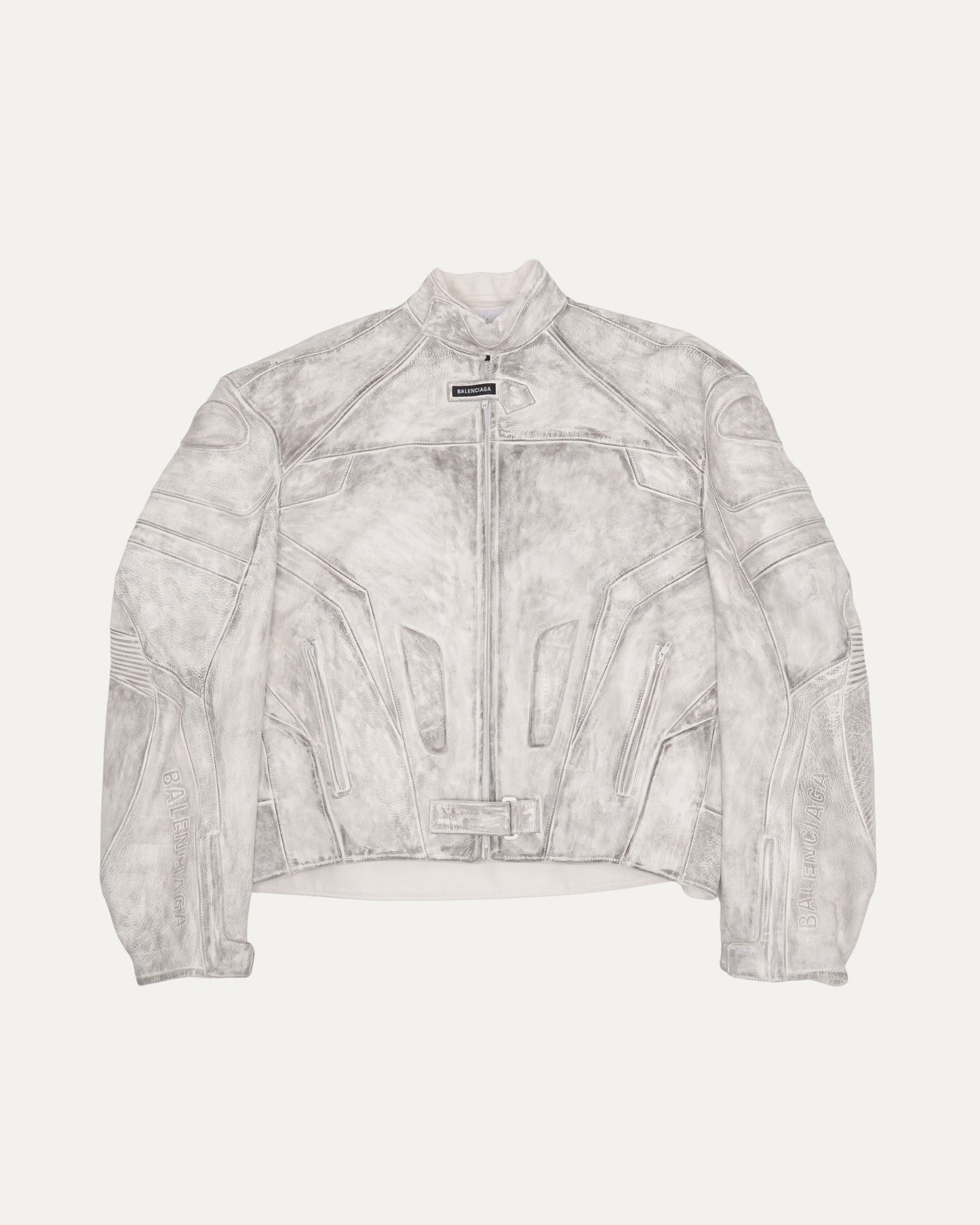 2023 Mudshow Oversized Leather Moto Jacket