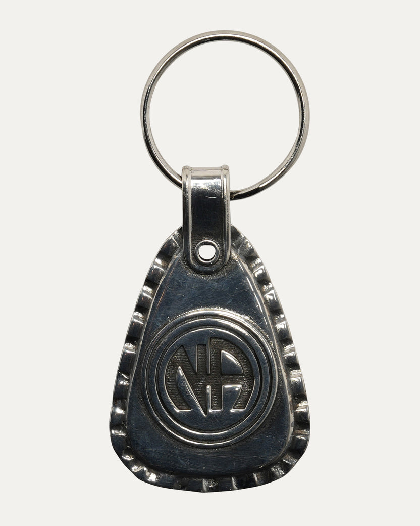 NA Engraved Silver Key Ring