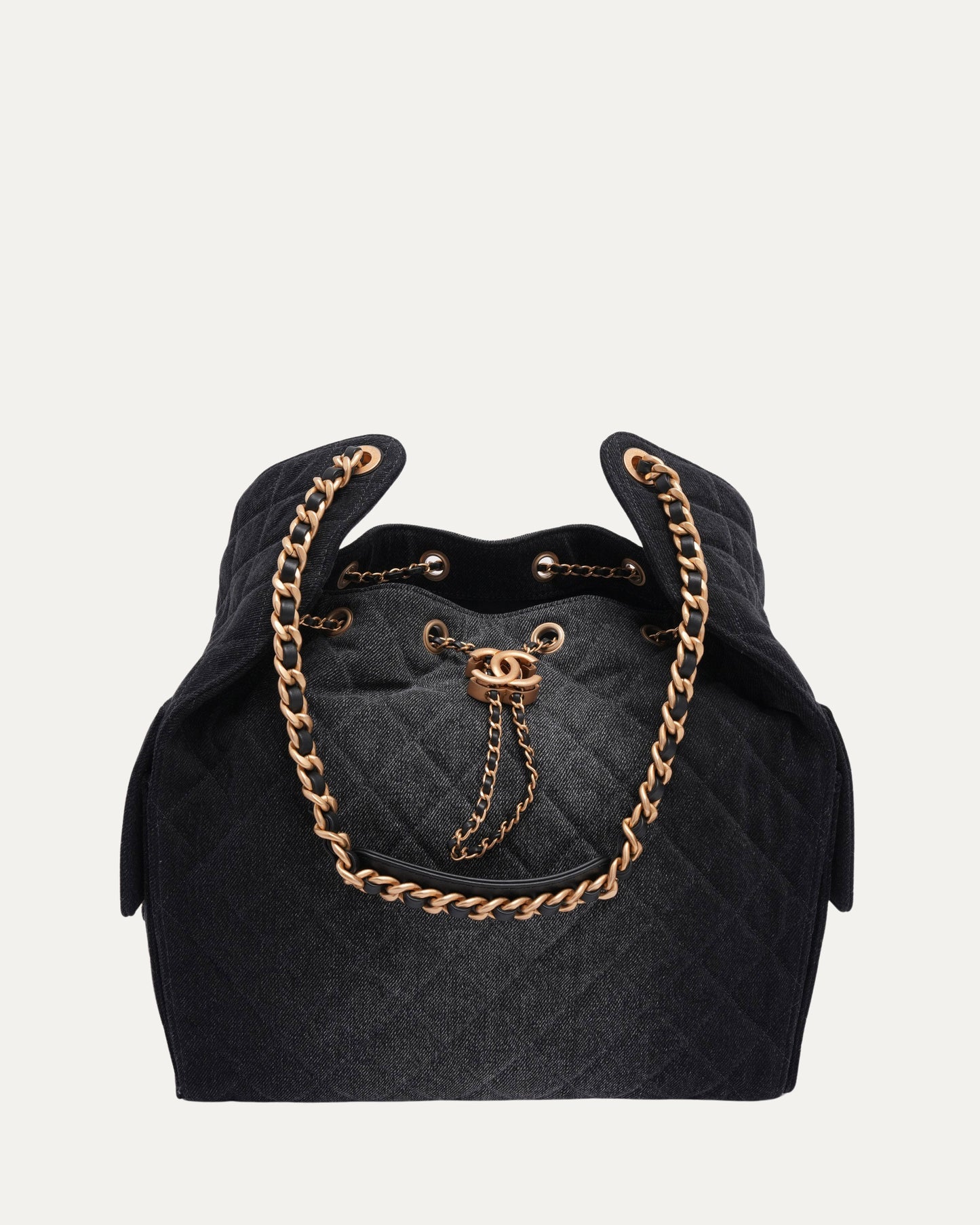 Denim Quilted Medium 25 Hobo Bag