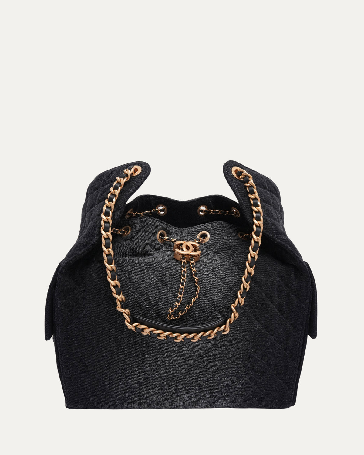 Denim Quilted Medium 25 Hobo Bag