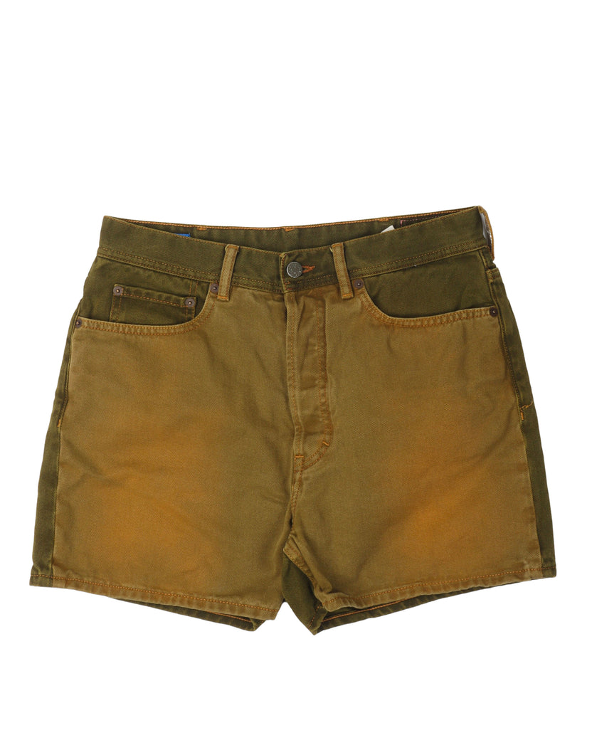 Bla Konst Sun Faded Denim Shorts