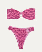 Flamingo Tiger Bandeau Bikini Set