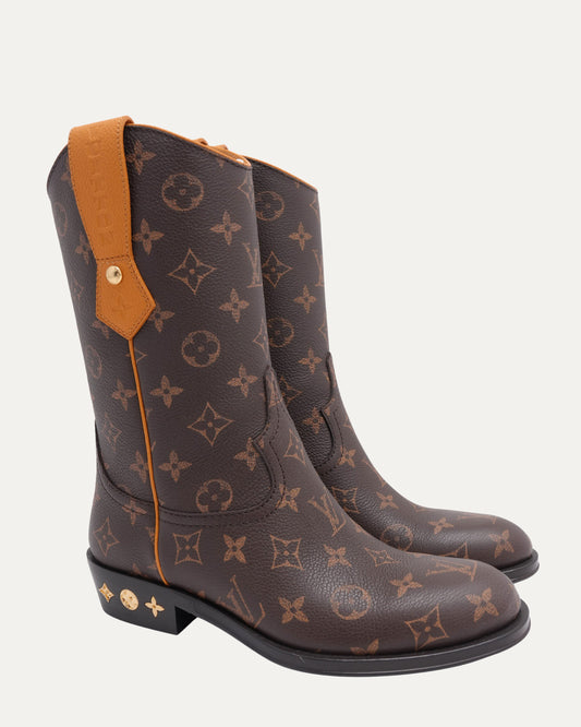 Monogram Cowboy Boots