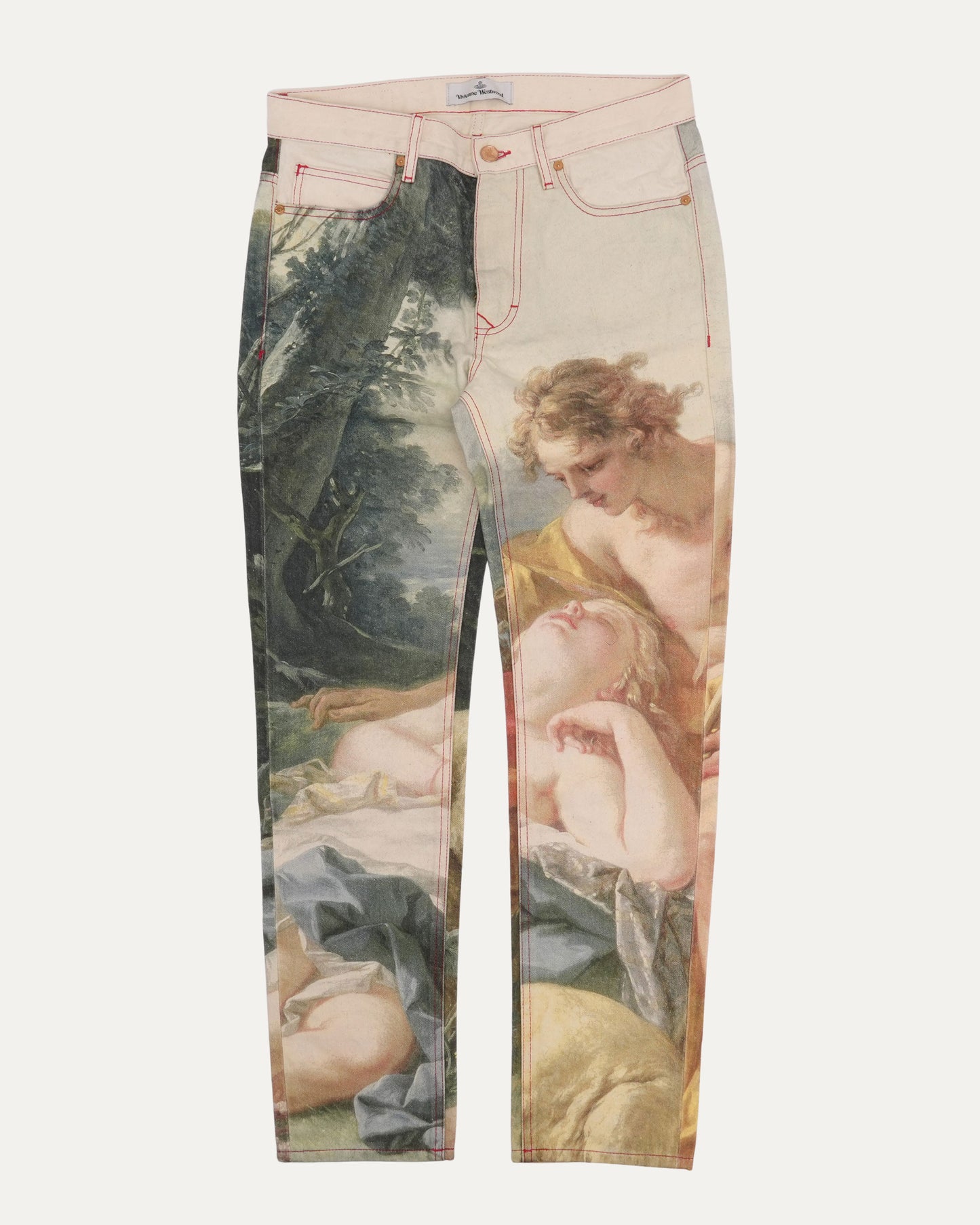 Painting Print Jeans