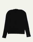 Cross Patch V Neck Sweater