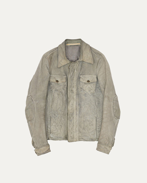 ジャケット・アウター CAROL CHRISTIAN POELL OVERLOCK JACKET Object Dyed Lined Overlock Leather Jacket – The Library 1994