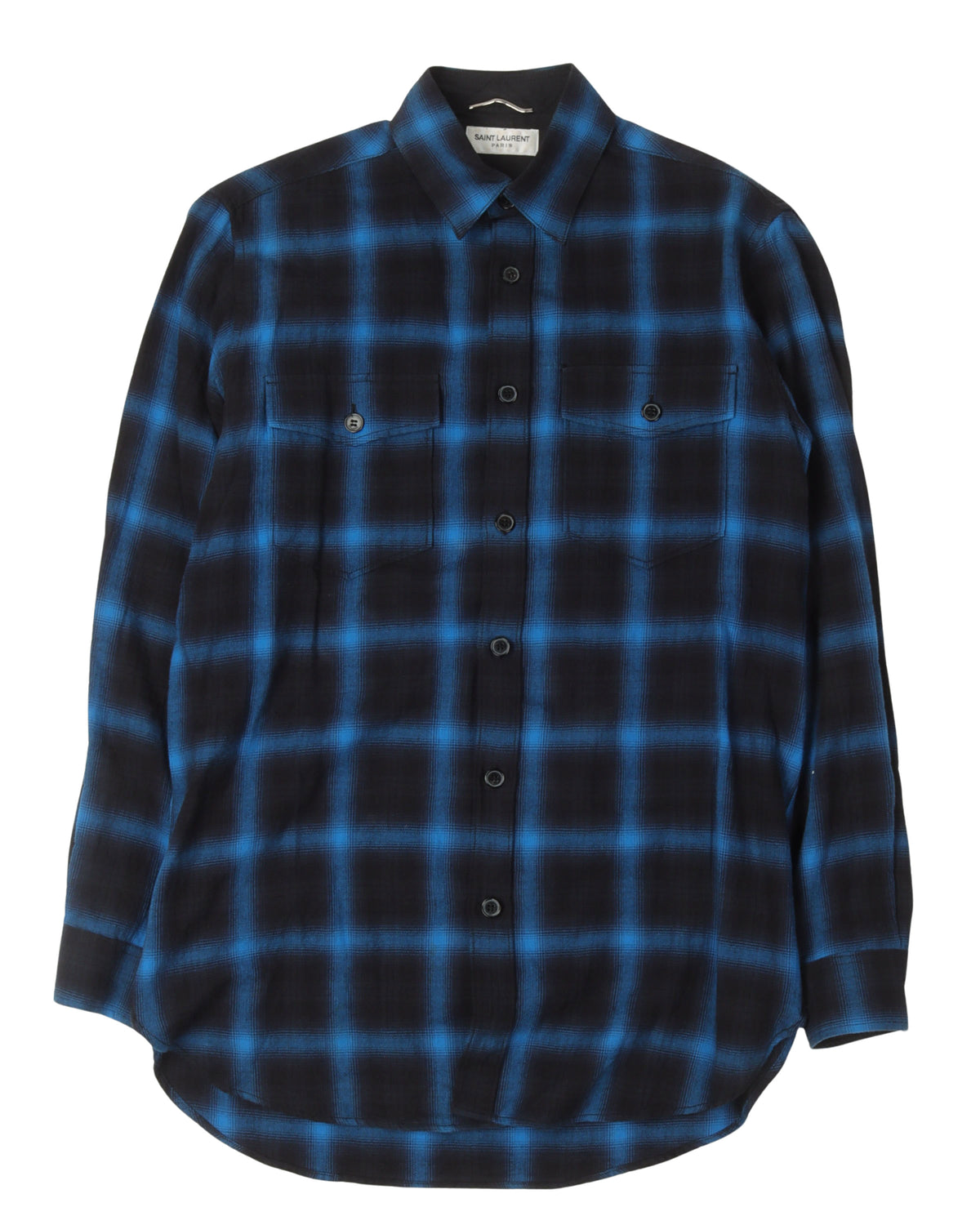 Silk Lined Plaid Flannel Shirt