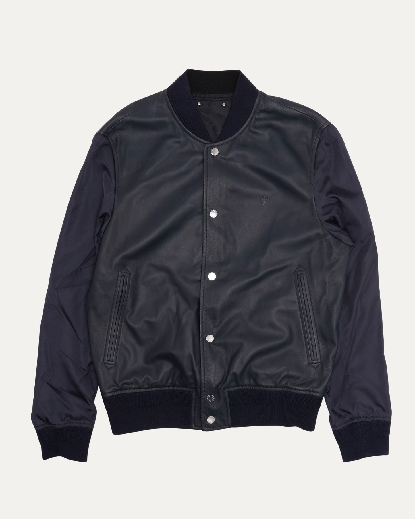 Monogram Reversible Leather Varsity Jacket