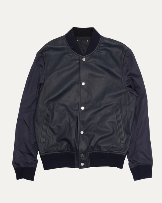 Monogram Reversible Leather Varsity Jacket