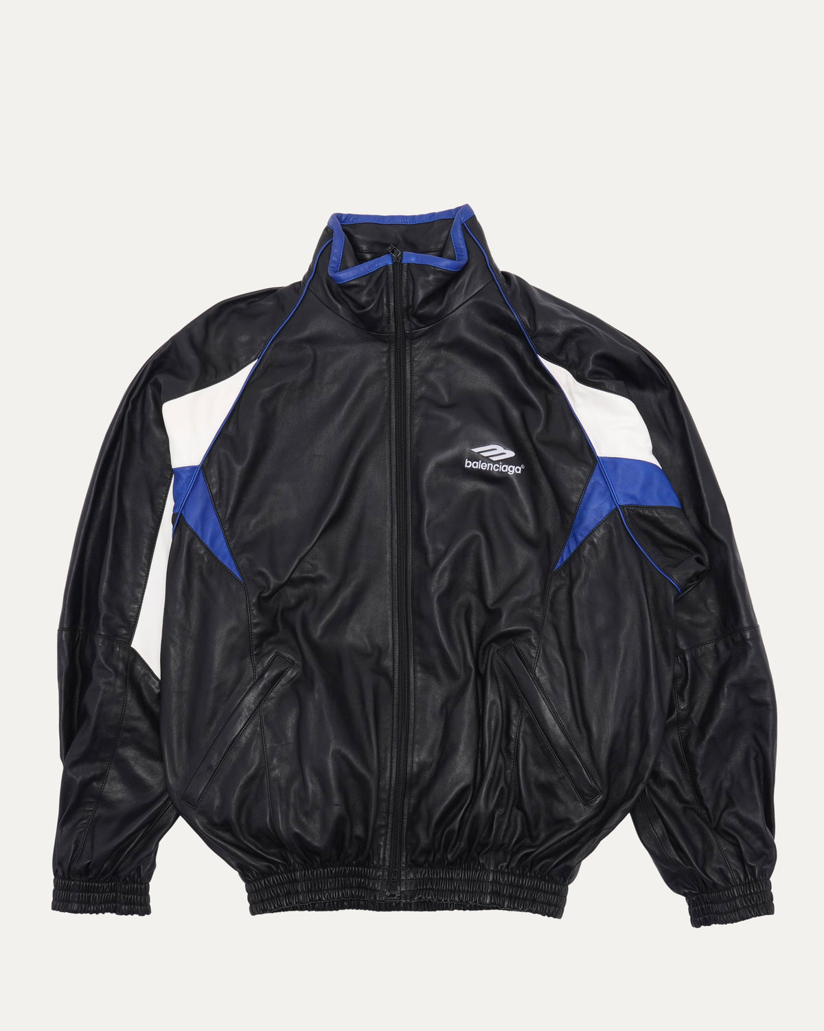3B Sports Icon Leather Track Jacket