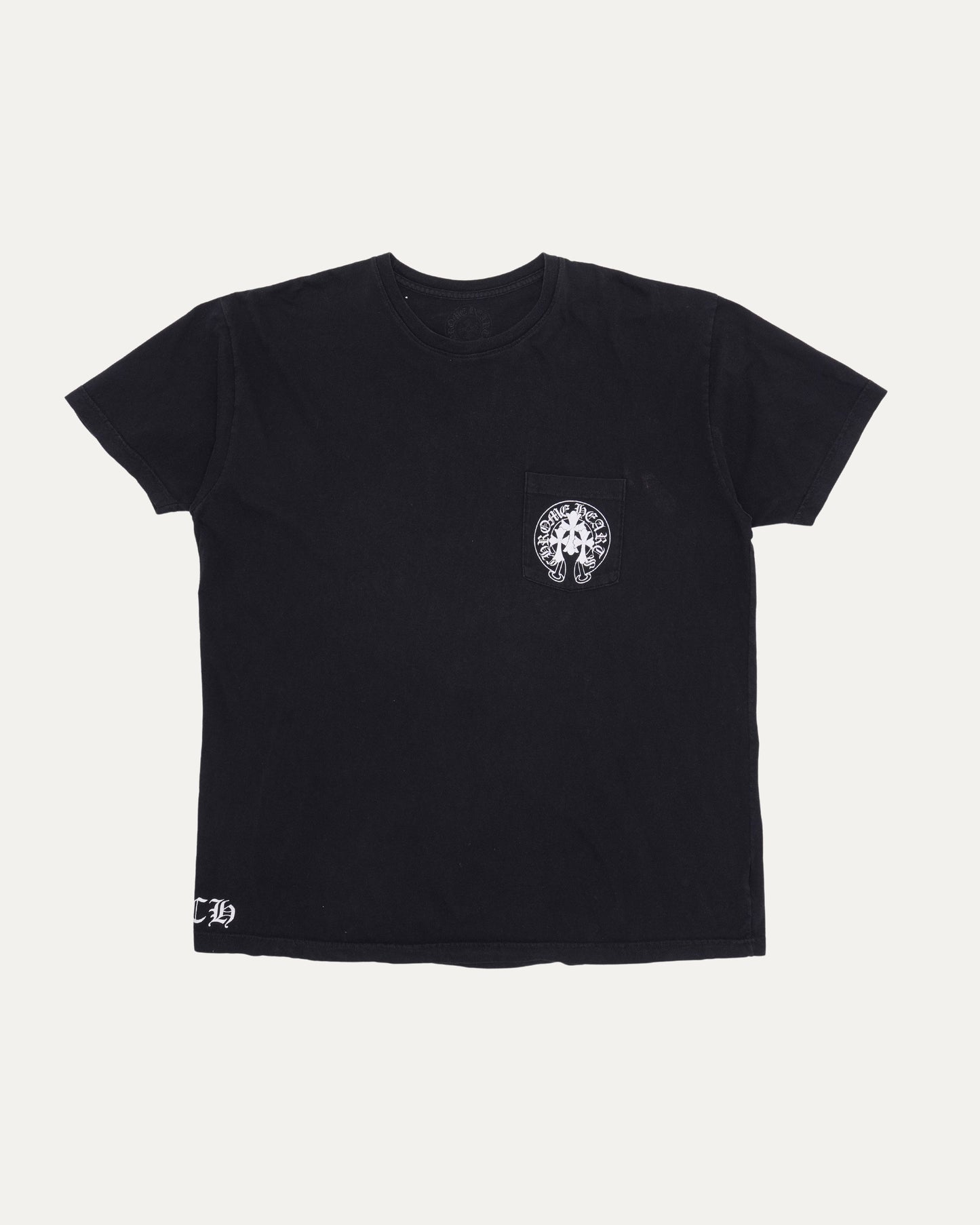Cemetery Cross Horseshoe Logo Pocket T-Shirt