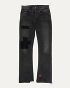 Patchwork Flare Jeans