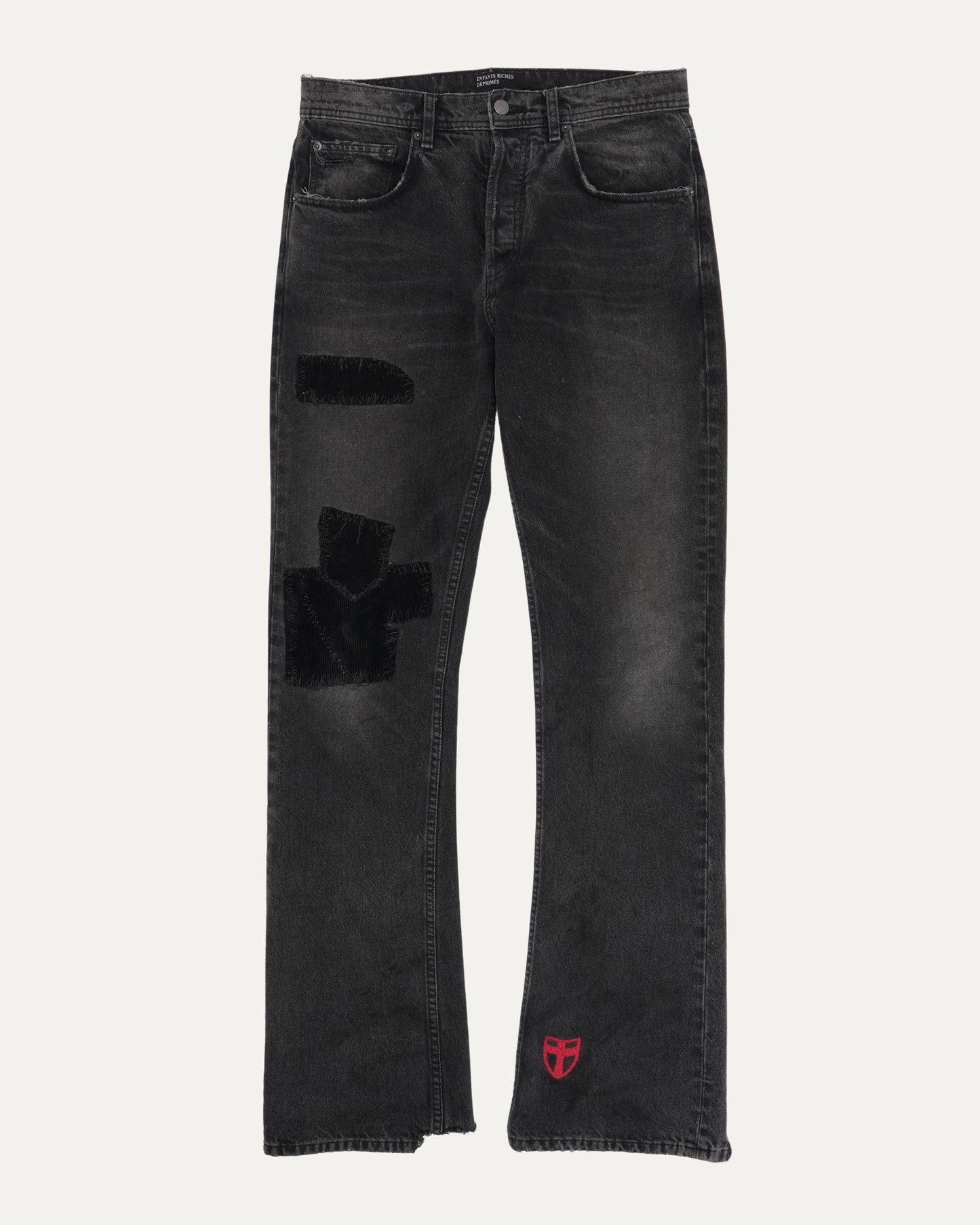 Patchwork Flare Jeans