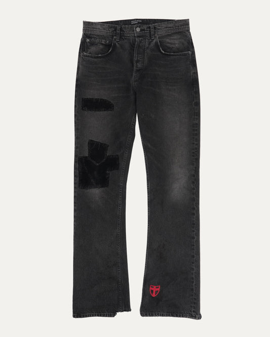 Patchwork Flare Jeans
