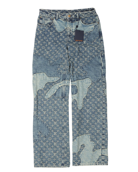 louis vuitton × nigo 22ss チノパン LOUIS VUITTON ルイヴィトン NIGO クレイジー モノグラム デニム