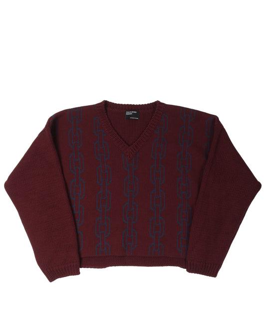 AW22 V-Neck Chain Sweater