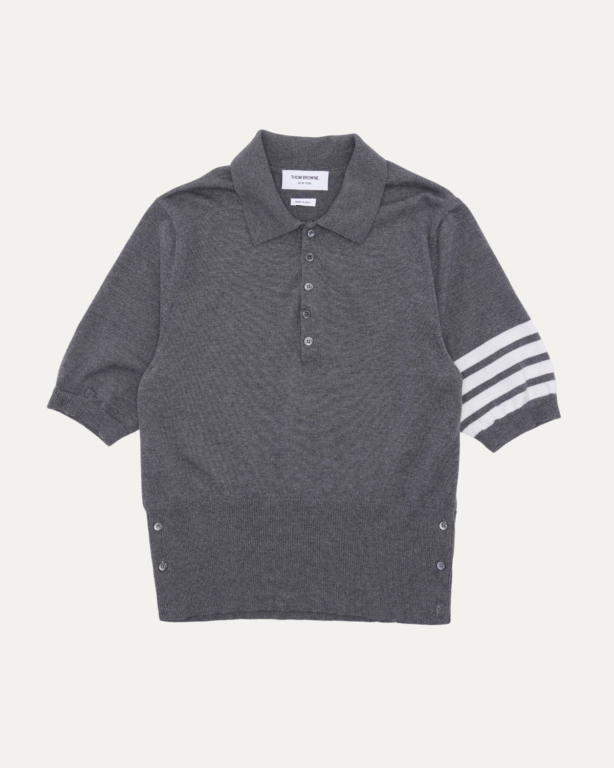 Hector 4-Bar Intarsia Knit Polo