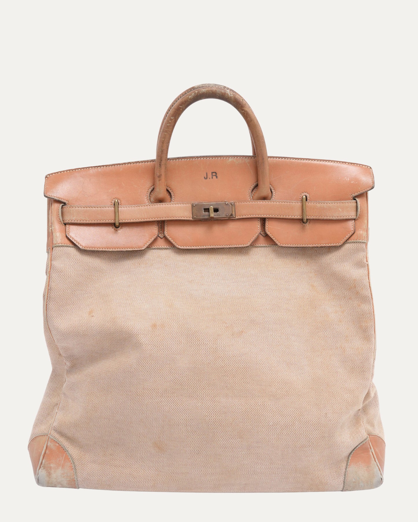 Vintage Toile HAC Birkin 45 Weekend Bag
