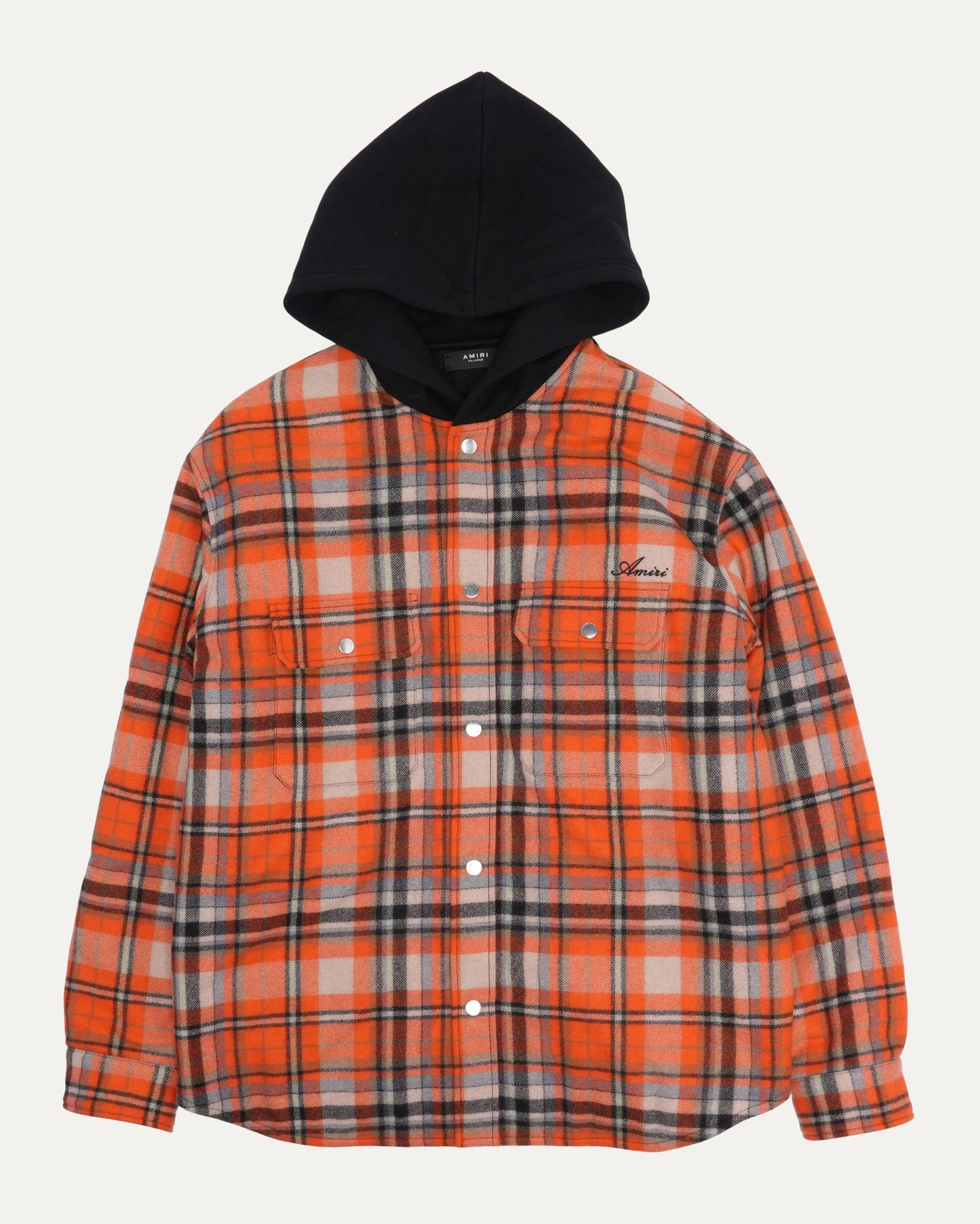 Plaid Flannel Hooded Overshirt