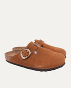 Dagger Embellished Birkenstock Boston Suede Mule