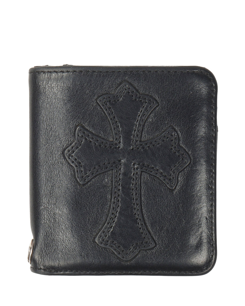 Chrome Hearts Leather Cross Patch Bifold Patch Wallet