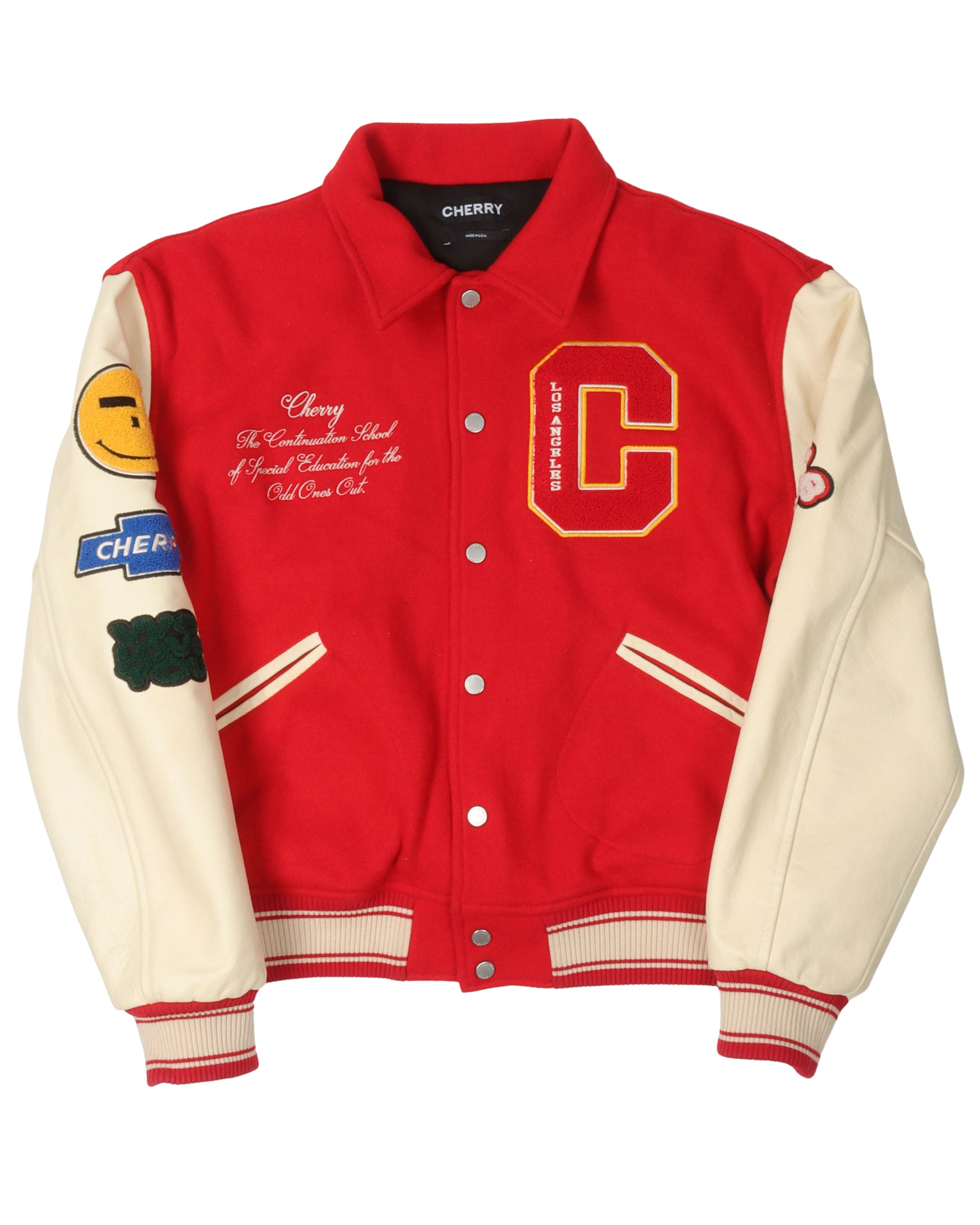 Cherry Varsity Jacket – Justin Reed