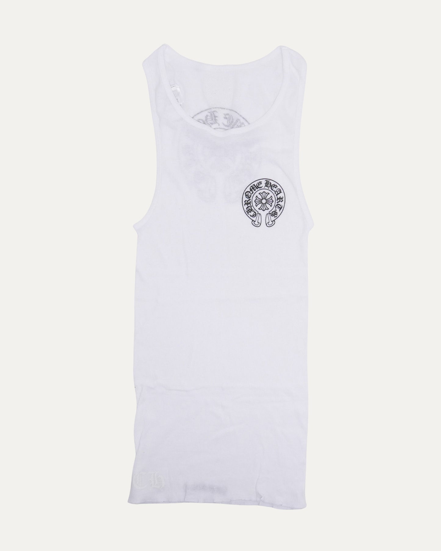 Horseshoe Logo Ribbed Tank Top