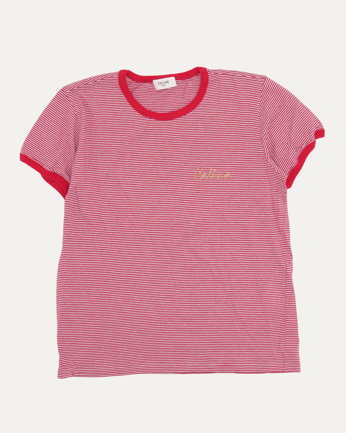 Chainstitch Logo Striped T-Shirt