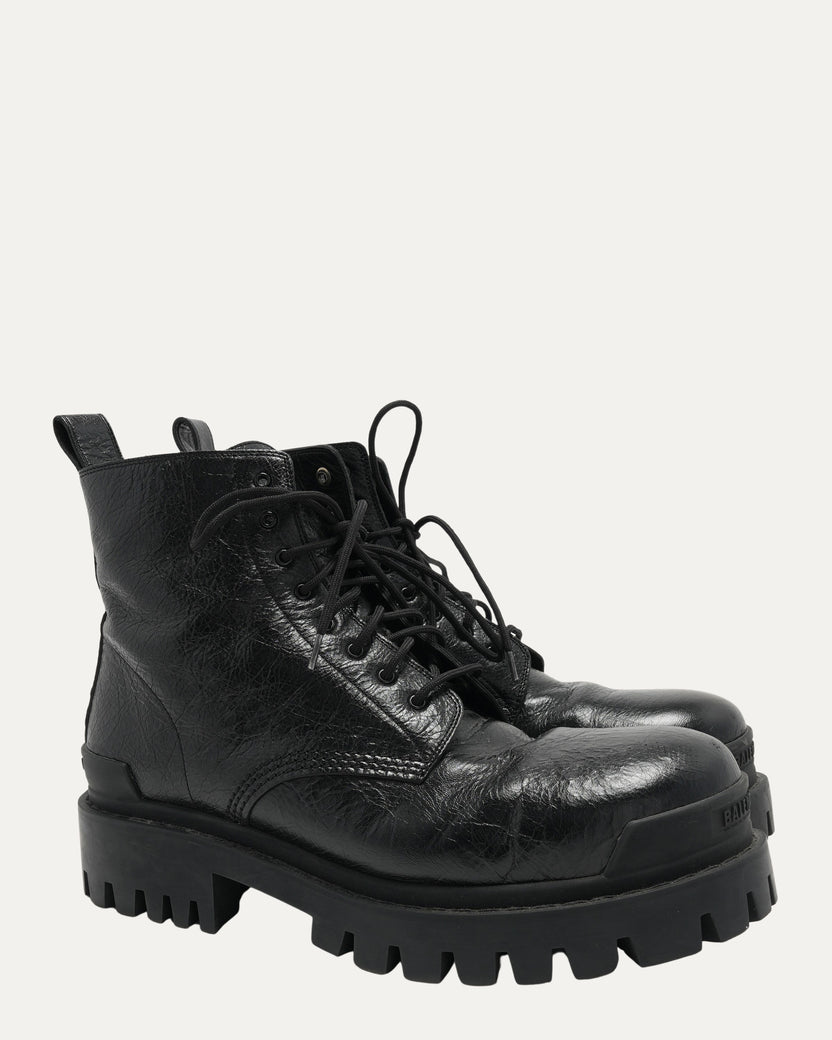 Leather Strike Boots