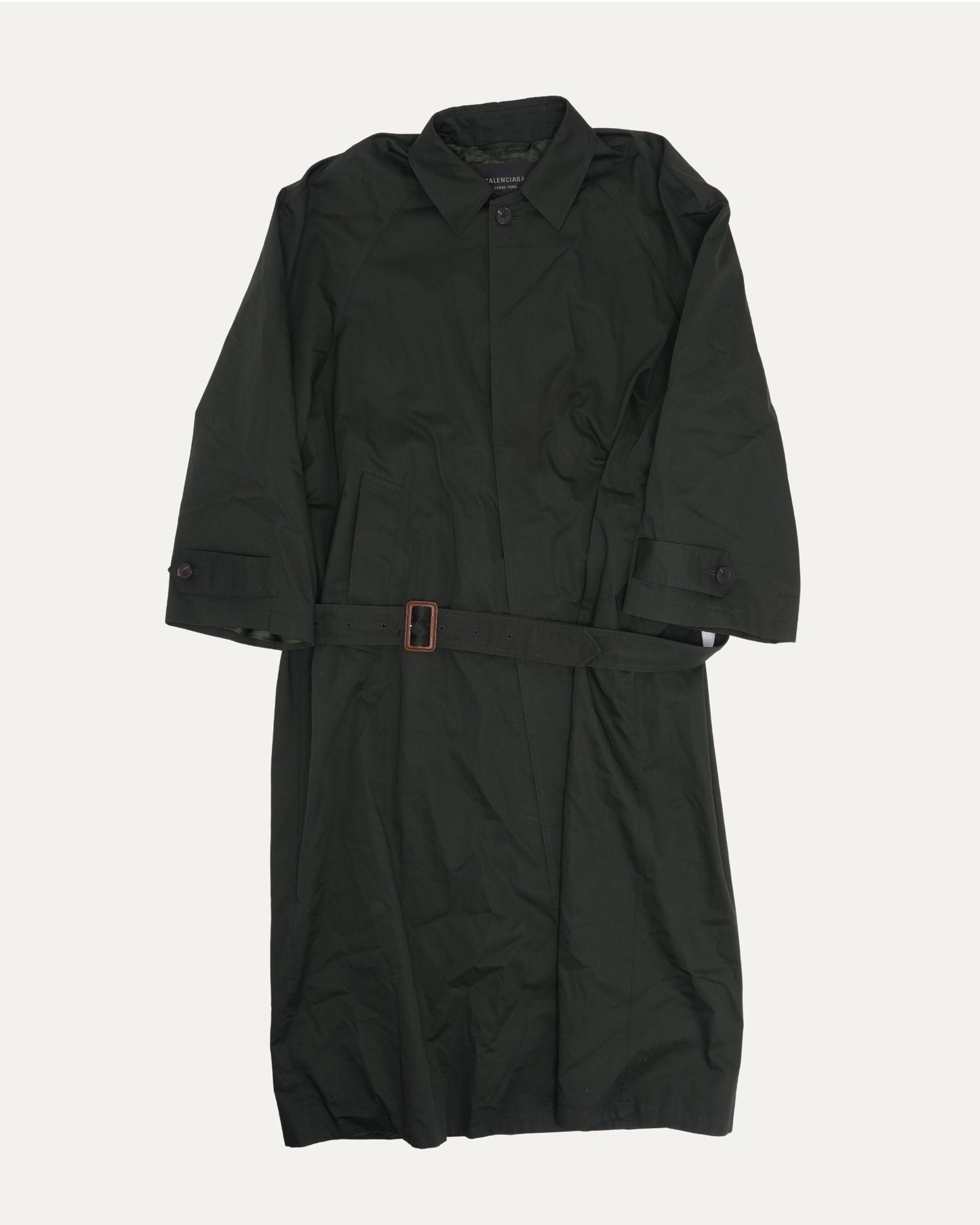 Belted Cotton Car Coat