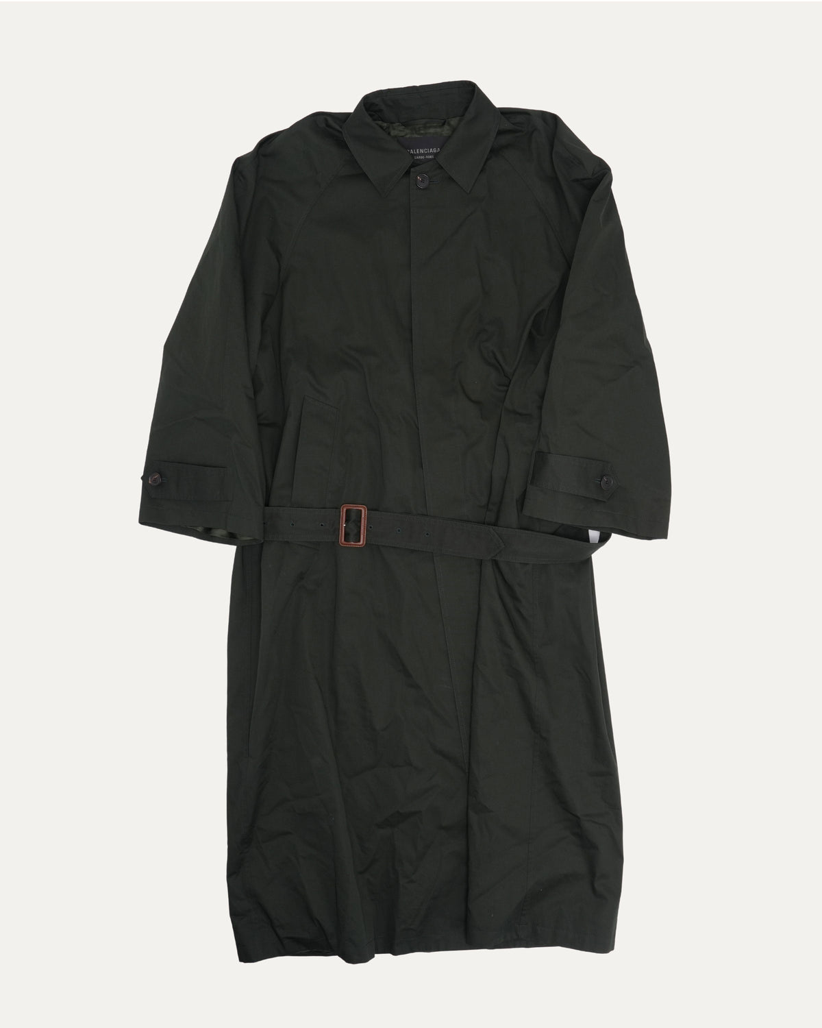 Belted Cotton Car Coat